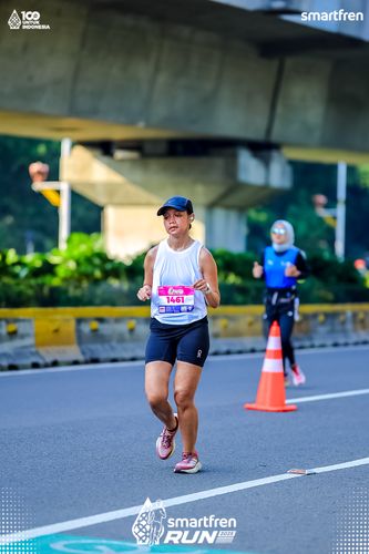 Race photo from Smartfren Run 2025 