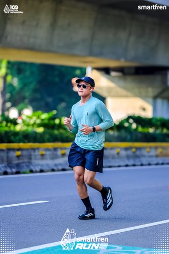 Race photo from Smartfren Run 2025 
