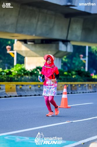 Race photo from Smartfren Run 2025 