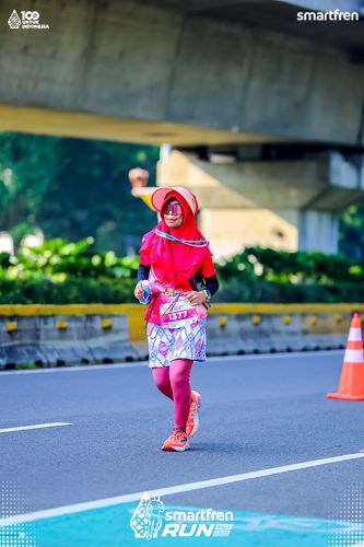 Race photo from Smartfren Run 2025 