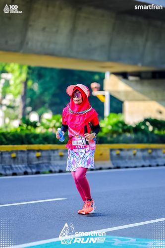 Race photo from Smartfren Run 2025 