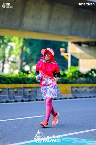 Race photo from Smartfren Run 2025 