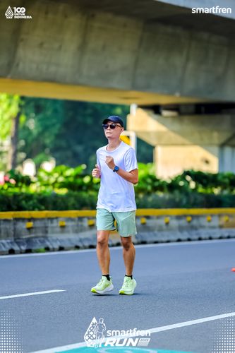 Race photo from Smartfren Run 2025 
