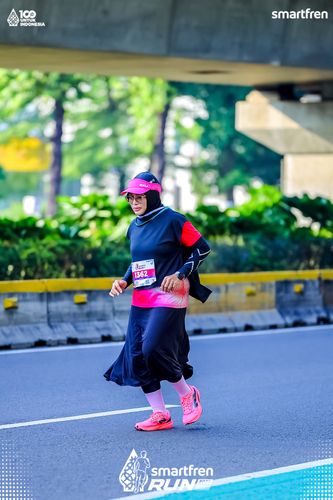 Race photo from Smartfren Run 2025 