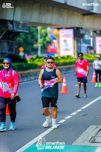 Race photo from Smartfren Run 2025 