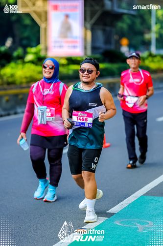 Race photo from Smartfren Run 2025 