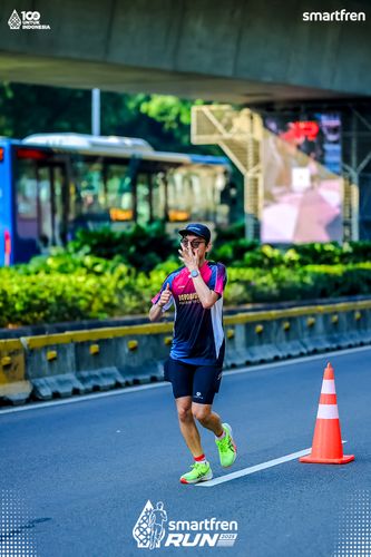 Race photo from Smartfren Run 2025 