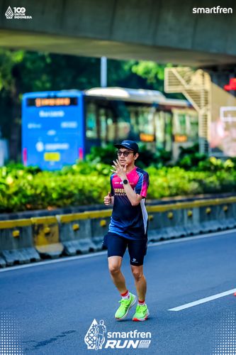 Race photo from Smartfren Run 2025 
