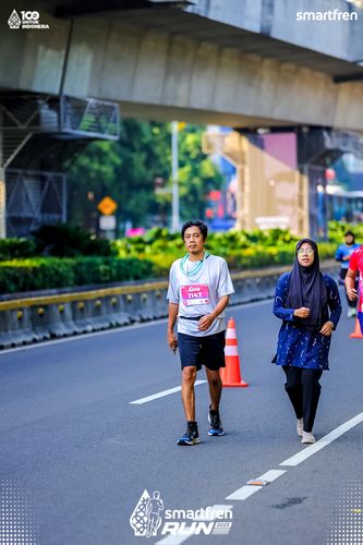 Race photo from Smartfren Run 2025 