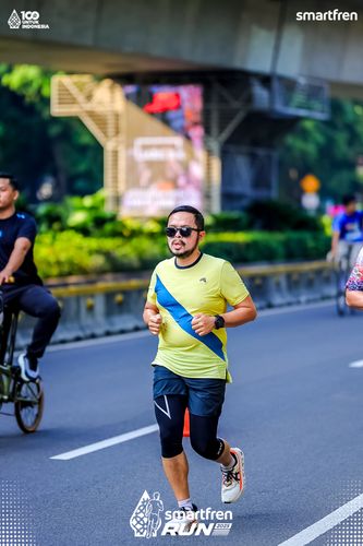 Race photo from Smartfren Run 2025 