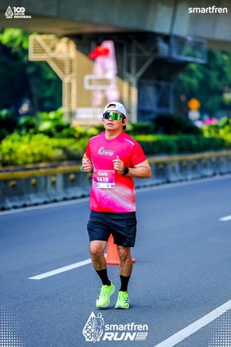 Race photo from Smartfren Run 2025 