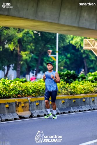 Race photo from Smartfren Run 2025 