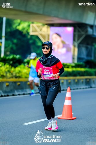 Race photo from Smartfren Run 2025 