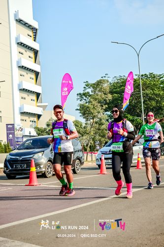 Race photo from BAF LIONS RUN 2024