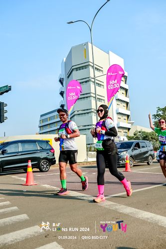 Race photo from BAF LIONS RUN 2024