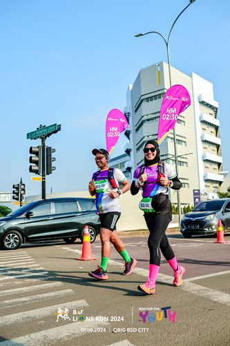 Race photo from BAF LIONS RUN 2024
