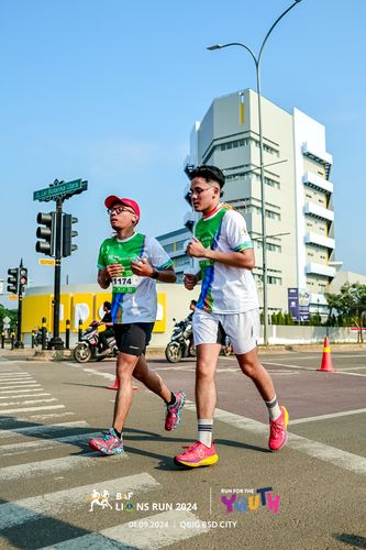 Race photo from BAF LIONS RUN 2024