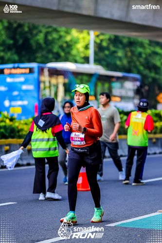 Race photo from Smartfren Run 2025 