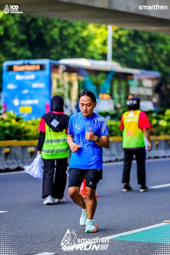 Race photo from Smartfren Run 2025 