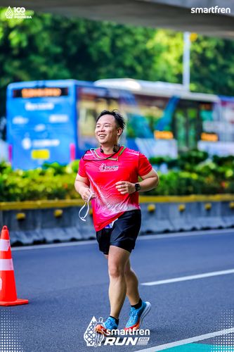 Race photo from Smartfren Run 2025 