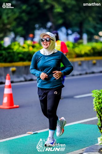 Race photo from Smartfren Run 2025 