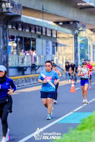 Race photo from Smartfren Run 2025 