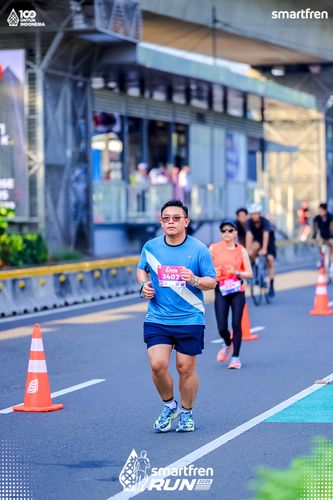Race photo from Smartfren Run 2025 
