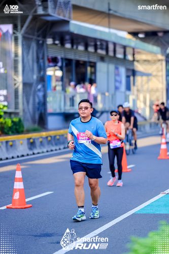 Race photo from Smartfren Run 2025 