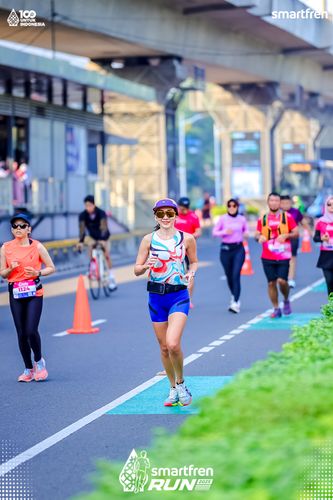 Race photo from Smartfren Run 2025 