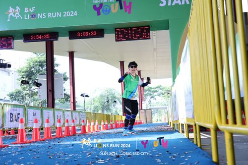 Race photo from BAF LIONS RUN 2024