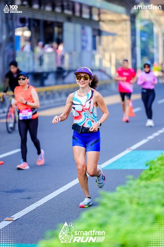 Race photo from Smartfren Run 2025 