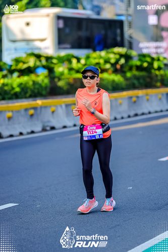Race photo from Smartfren Run 2025 