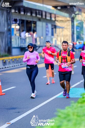 Race photo from Smartfren Run 2025 