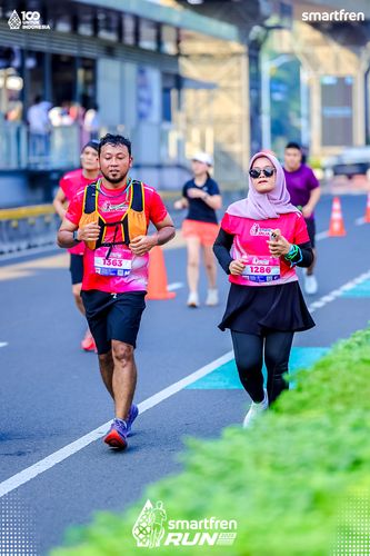Race photo from Smartfren Run 2025 