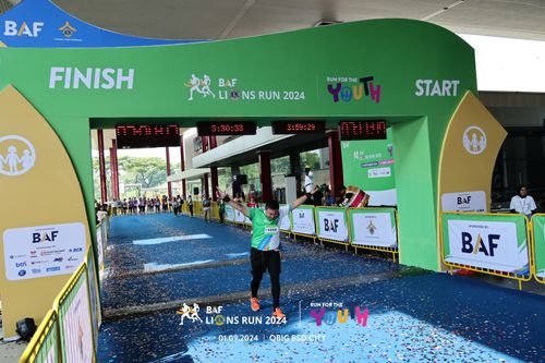 Race photo from BAF LIONS RUN 2024
