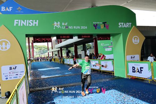 Race photo from BAF LIONS RUN 2024