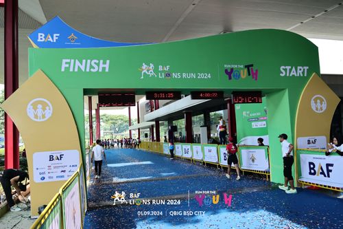 Race photo from BAF LIONS RUN 2024