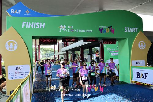 Race photo from BAF LIONS RUN 2024