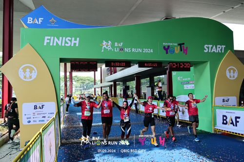 Race photo from BAF LIONS RUN 2024