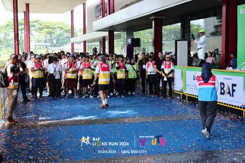 Race photo from BAF LIONS RUN 2024