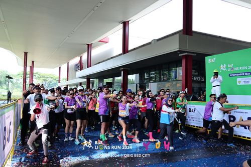Race photo from BAF LIONS RUN 2024