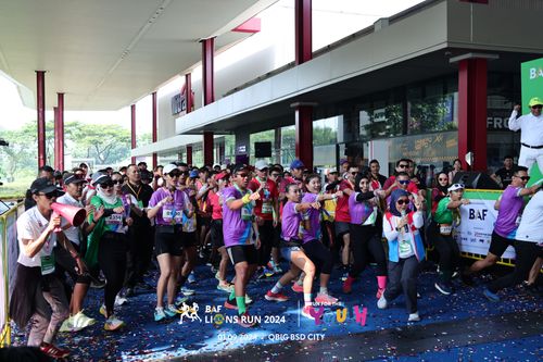 Race photo from BAF LIONS RUN 2024