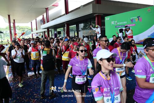 Race photo from BAF LIONS RUN 2024