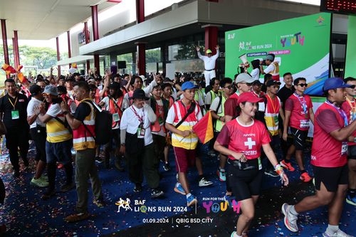 Race photo from BAF LIONS RUN 2024
