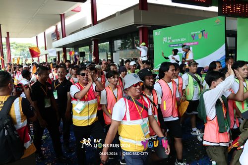 Race photo from BAF LIONS RUN 2024