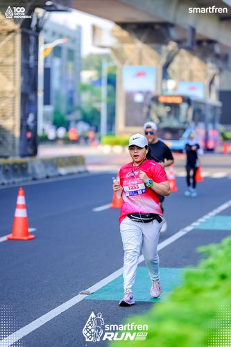 Race photo from Smartfren Run 2025 