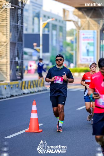 Race photo from Smartfren Run 2025 