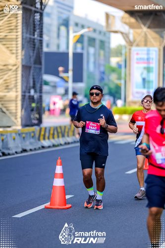 Race photo from Smartfren Run 2025 