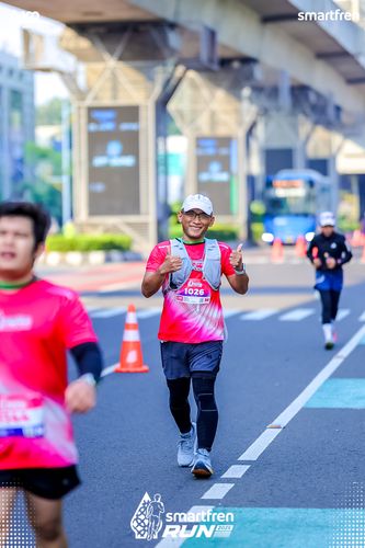 Race photo from Smartfren Run 2025 
