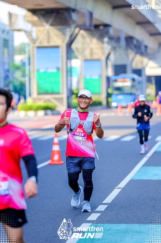 Race photo from Smartfren Run 2025 